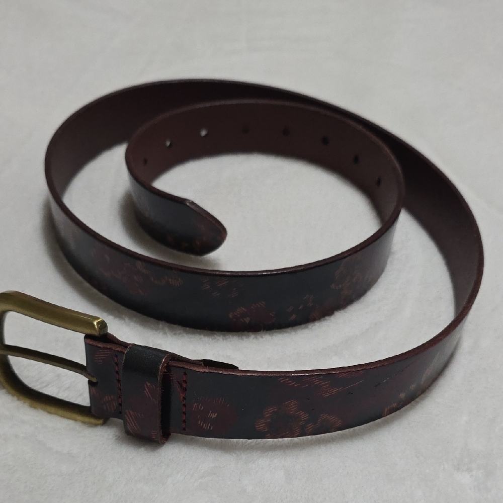 Women's Brown Leather Belt